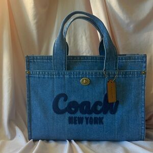 Coach Denim Blue Tote Bag